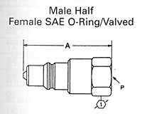 FD35 SERIES MALE HALF FEMALE SAE